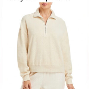 Monrow Teddy Half Zip Fleece